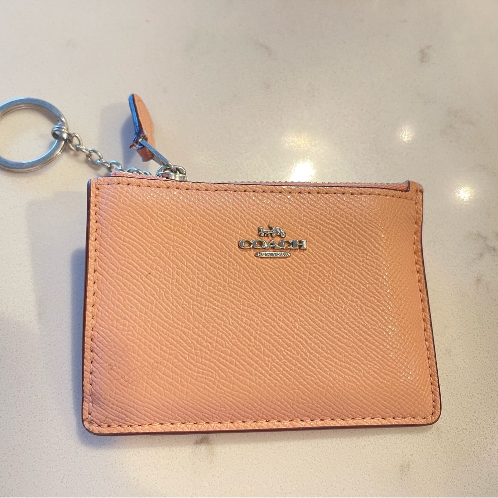 Coach Mini Skinny ID Case Keychain Wallet